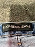 Express Jeans Stars Blue Denim Shorts Size 6 - photo 3
