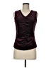 Apostrophe Burgundy Sleeveless Top Size M - photo 1