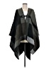 Steve Madden 100% Acrylic Plaid Black Poncho One size - photo 1