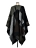 Steve Madden 100% Acrylic Plaid Black Poncho One size - photo 2