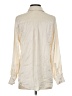 Japna 100% Polyester Metallic Ivory Long Sleeve Blouse Size S - photo 2