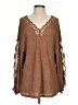 AndTheWhy 100% Polyester Brown Pullover Sweater Size S - photo 1