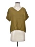 Madewell Green Drapey V-Neck Button-Back Top Size XS - photo 1