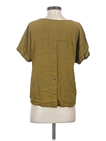 Madewell Drapey V-Neck Button-Back Top (view 2)