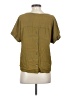 Madewell Green Drapey V-Neck Button-Back Top Size XS - photo 2