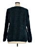 Orvis 100% Polyester Chevron-herringbone Teal Pullover Sweater Size XL - photo 2