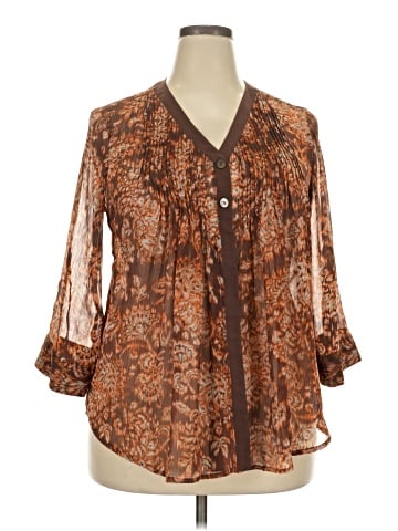 Coldwater Creek 3/4 Sleeve Blouse (view 1)
