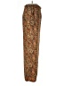 America & Beyond 100% Polyester Paisley Brown Casual Pants Size L - photo 4