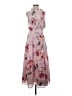 Cupshe 100% Polyester Floral Pink Casual Dress Size S (estimated) - photo 1