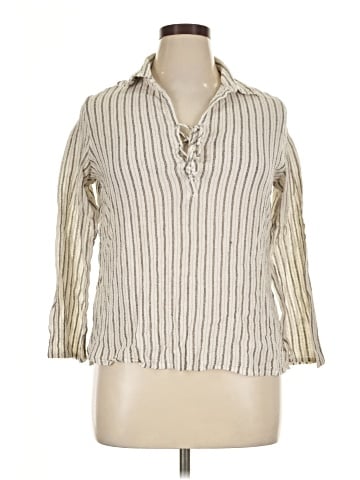 White Stag 3/4 Sleeve Button-Down Shirt (view 1)