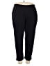 Roaman's Solid Black Active Pants Size 22 (1X) - photo 1