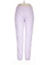 Adidas 100% Polyester Solid Purple Casual Pants Size L - photo 1