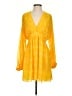 Alexis 100% Polyester Paisley Yellow Casual Dress Size S - photo 1