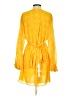 Alexis 100% Polyester Paisley Yellow Casual Dress Size S - photo 2