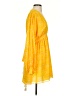 Alexis 100% Polyester Paisley Yellow Casual Dress Size S - photo 4