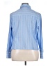 Cider 100% Polyester Stripes Blue Long Sleeve Blouse Size 1X - photo 2