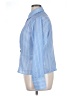 Cider 100% Polyester Stripes Blue Long Sleeve Blouse Size 1X - photo 5