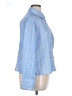 Cider 100% Polyester Stripes Blue Long Sleeve Blouse Size 1X - photo 4