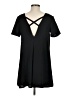 Very J Solid Black Casual Dress Size M - photo 2