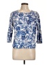 Tommy Bahama Blue 3/4 Sleeve Blouse Size L (estimated) - photo 1