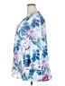 North Style Floral Blue 3/4 Sleeve Blouse Size 2X - photo 5