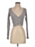 Forever 21 Gray Long Sleeve Top Size S - photo 1