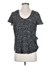 Central Park West 100% Polyester Black Short Sleeve Top Size M - photo 1