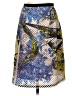 Clover Canyon Graphic Blue Casual Skirt Size XS - photo 1