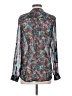 Kut from the Kloth 100% Polyester Floral Teal Long Sleeve Blouse Size S - photo 2