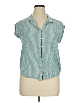 Jachs Girlfriend Sleeveless Button Down Shirt