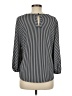 Adrianna Papell Stripes Black 3/4 Sleeve Blouse Size M - photo 2