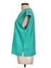 MING WANG Teal Short Sleeve Blouse Size L - photo 5
