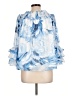 CeCe 100% Polyester Blue 3/4 Sleeve Blouse Size L - photo 2
