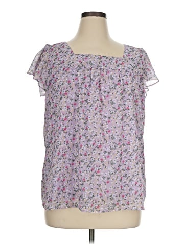 Allegra K Short Sleeve Blouse (view 1)