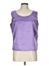 Milano 100% Polyester Purple Sleeveless Blouse Size L - photo 1