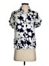 Samsoe Samsoe Floral Blue Short Sleeve Blouse Size S - photo 1