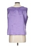 Milano 100% Polyester Purple Sleeveless Blouse Size L - photo 2