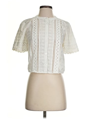 Veronica Beard Short Sleeve Blouse (view 1)