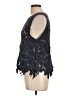En Creme Black Sleeveless Blouse Size L - photo 5
