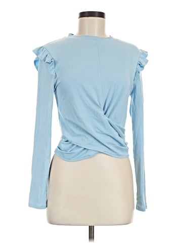 Aqua Long Sleeve T-Shirt (view 1)