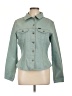 Faconnable 100% Cotton Solid Teal Denim Jacket Size L - photo 1
