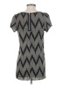 rue21 100% Polyester Chevron-herringbone Gray Short Sleeve Top Size S - photo 2
