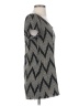 rue21 100% Polyester Chevron-herringbone Gray Short Sleeve Top Size S - photo 4