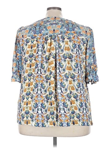Rose + Olive 3/4 Sleeve Blouse (view 2)