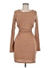 Altar'd State Solid Tan Casual Dress Size M - photo 1