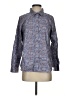 Christopher & Banks 100% Cotton Tweed Blue Long Sleeve Button-Down Shirt Size S - photo 1