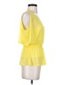 Bebe Yellow Short Sleeve Blouse Size XXS - photo 4