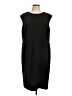 Kasper Solid Black Cocktail Dress Size XL - photo 1