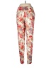 Bernard Zins 100% Polyester Floral Red Casual Pants Size 8 - photo 2