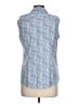 Talbots Blue Sleeveless Button-Down Shirt Size 10 - photo 2